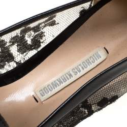 Nicholas Kirkwood Black Lace Casati Ballet Flats Size 36
