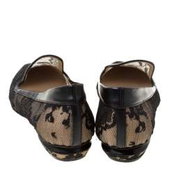 Nicholas Kirkwood Black Lace Casati Ballet Flats Size 36