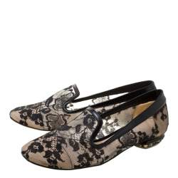 Nicholas Kirkwood Black Lace Casati Ballet Flats Size 36