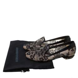 Nicholas Kirkwood Black Lace Casati Ballet Flats Size 36