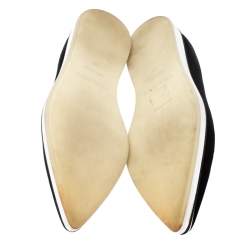 Pre Owned Nicholas Kirkwood Black Velvet Eye Motif Iris Loafers Size 38