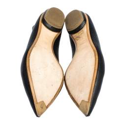 Pre Owned Nicholas Kirkwood Black Leather Beya Loafers Size 37