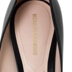 Pre Owned Nicholas Kirkwood Black Leather Maeva Pumps Size 38