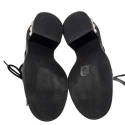 Nicholas Kirkwood Black Mesh And Suede Casati Deby Size 40