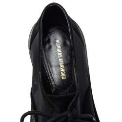 Nicholas Kirkwood Black Mesh And Suede Casati Deby Size 40