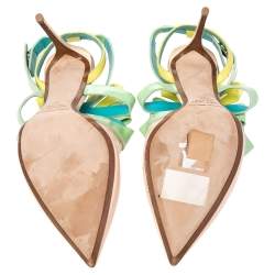 Pre Owned Nicholas Kirkwood Multicolor Patent Leather Slingback Sandals Size 41