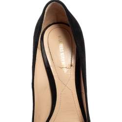 Pre Owned Nicholas Kirkwood Black Suede Maeva Pointed Toe Pumps Size 37