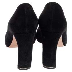 Pre Owned Nicholas Kirkwood Black Suede Maeva Pointed Toe Pumps Size 37