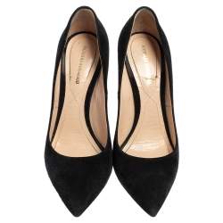 Pre Owned Nicholas Kirkwood Black Suede Maeva Pointed Toe Pumps Size 37