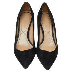 Nicholas Kirkwood Black Suede Prism Block Heel Pumps Size 41