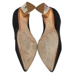 Nicholas Kirkwood Black Suede Prism Block Heel Pumps Size 41