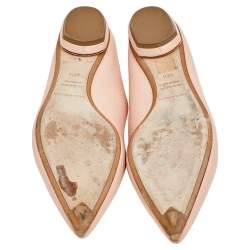 Nicholas Kirkwood Peach Leather Beya Pointed Toe Loafers Size 40.5
