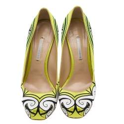 Pre Owned Nicholas Kirkwood Multicolor Satin Pumps Size 38