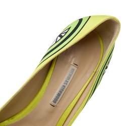 Pre Owned Nicholas Kirkwood Multicolor Satin Pumps Size 38