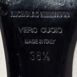 Pre Owned Nicholas Kirkwood  Off White Leather Hexagon Pointed Toe Pumps Size 38.5