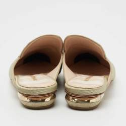 Pre Owned Nicholas Kirkwood Green Fabric Mules Size 37.5