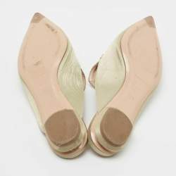 Pre Owned Nicholas Kirkwood Green Fabric Mules Size 37.5