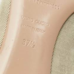 Pre Owned Nicholas Kirkwood Green Fabric Mules Size 37.5