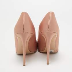 Pre Owned Nicholas Kirkwood Beige Satin Embellished Eden Pumps Size 41