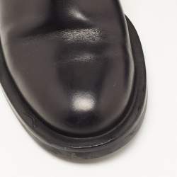 Pre Owned Nicholas Kirkwood Black Leather Pearl Studded Ankle Boots Size 39