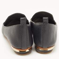 Pre Owned Nicholas Kirkwood Black Leather Beya Loafers Size 37