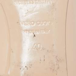 Pre Owned Nicholas Kirkwood Light Pink Patent Leather Lola Ankle Strap Ballet Flats Size 40