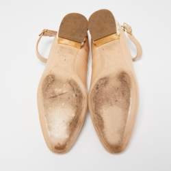 Pre Owned Nicholas Kirkwood Light Pink Patent Leather Lola Ankle Strap Ballet Flats Size 40