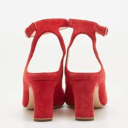 Nicholas Kirkwood Red Suede Maeva Pumps Size 40