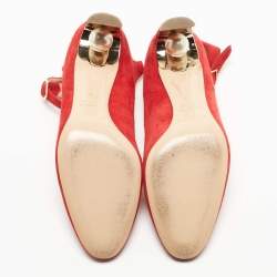 Nicholas Kirkwood Red Suede Maeva Pumps Size 40