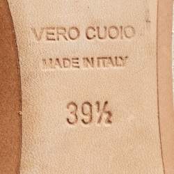 Nicholas Kirkwood Gold Leather Beya Loafers Size 39.5