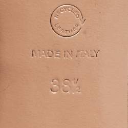 Pre Owned Nicholas Kirkwood Brown Leather Slingback Sandals Size 38.5