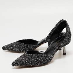 Nicholas Kirkwood White/Black Tweed Slingback Pumps Size 41 