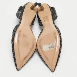 Nicholas Kirkwood White/Black Tweed Slingback Pumps Size 41 