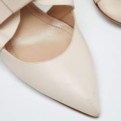 Nicholas Kirkwood Pink Leather Pointed Ankle Strap Sandals Size 38.5