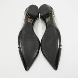 Nicholas Kirkwood Black Patent and PVC Ballet Flats Size 40