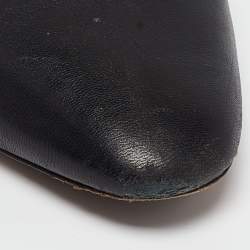 Nicholas Kirkwood Black Leather Casati Flat Mules Size 36