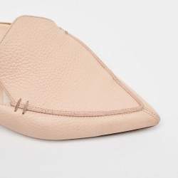 Nicholas Kirkwood Light Pink Leather Beya Pointed Toe Mules Size 35.5