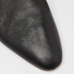 Nicholas Kirkwood Black Leather Casati Pearl Embellished Flat Mules Size 40