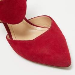 Nicholas Kirkwood Red Suede Leda Pumps Size 41