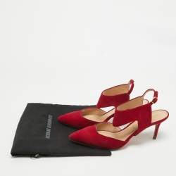 Nicholas Kirkwood Red Suede Leda Pumps Size 41