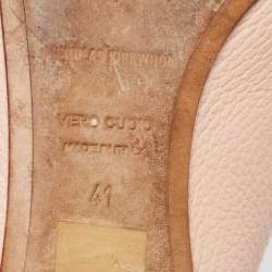 Nicholas Kirkwood Pink Leather Beya Flat Mules Size 41