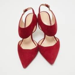 Nicholas Kirkwood Dark Red Suede Leda Pumps Size 36