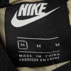 Nike White Synthetic Down-Fill Puffer Jacket M