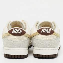 Nike Multicolor Suede and Hemp Dunk Low Coconut Milk Sneakers Size 38.5