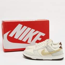 Nike Multicolor Suede and Hemp Dunk Low Coconut Milk Sneakers Size 38.5
