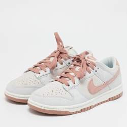 Nike Multicolor Suede Dunk Low Fossil Rose Sneakers Size 38.5