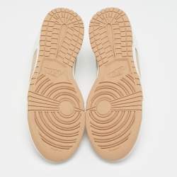 Nike Beige/White Leather Dunk Low Next Nature Beige Sail Sneakers Size 38.5