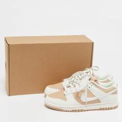 Nike Beige/White Leather Dunk Low Next Nature Beige Sail Sneakers Size 38.5