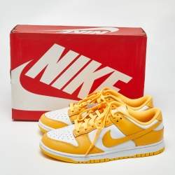 Pre Owned Nike Dunk Laser Orange Size 43 Orange/White Leather Low Top Sneakers