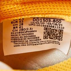 Pre Owned Nike Dunk Laser Orange Size 43 Orange/White Leather Low Top Sneakers